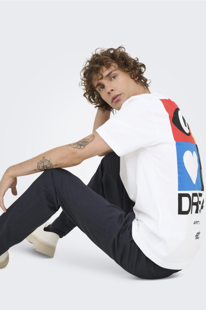 ONSFRED GIROUD RLX SS TEE 22036984 Bright White/DREAM